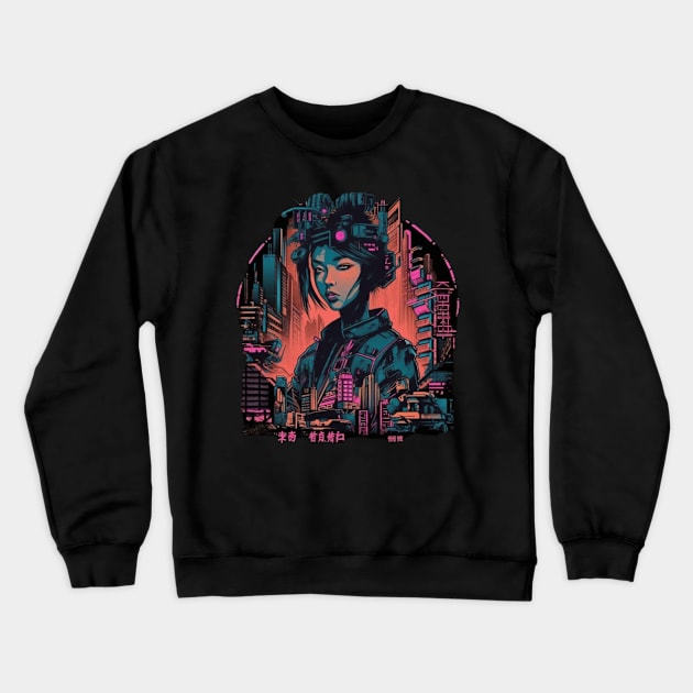 Electric Exotica Crewneck Sweatshirt by Yurii